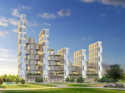 Residential complex Sobha One — new residence by Sobha Realty with a golf course and a spa center in Ras Al Khor Industrial Area, Dubai