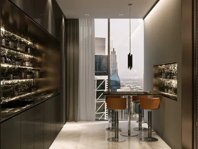 Wohnanlage Pagani Tower — residential complex by Dar Al Arkan with unique design and views of Dubai Water Canal and Burj Khalifa in Business Bay, Dubai