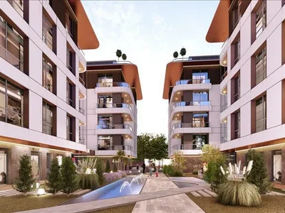 Zespół mieszkaniowy New residence with a garden close to a metro station, Istanbul, Turkey