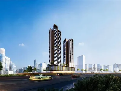 Complejo residencial New complex of furnished apartments Guzel Tower with a swimming pool and a spa, JVT, Dubai, UAE