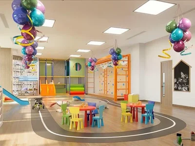 Wohnanlage New high-rise residence Me Do Re 2 with swimming pools close to a golf club and a British school, in JLT, Dubai, UAE