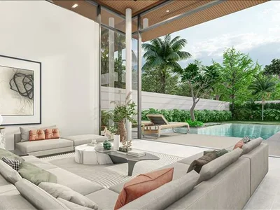 Residential complex New complex of modern villas with swimming pools close to the beach and an international school, Phuket, Thailand