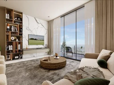 Wohnanlage New Milos Residence with a swimming pool and a fitness center, Dubai Land, Dubai, UAE