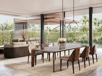 Residential complex New complex of furnished villas Mira Villas by Bentley Home with a lagoon, Meydan, Dubai, UAE