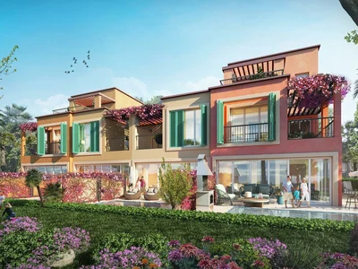 Complexe résidentiel New residence Lagoons Nice with a beach, swimming pools and a spa close to the autodrome and Palm Jumeirah, Damac Lagoons, Dubai, UAE