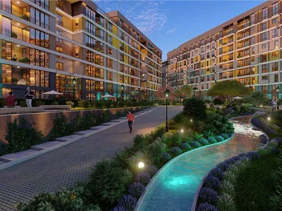 Zespół mieszkaniowy New residence with a swimming pool and restaurants close to the airport, Istanbul, Turkey