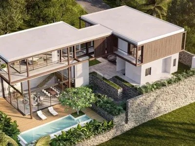 Complejo residencial New complex of villas with a swimming pool and a club near Layan Beach, Phuket, Thailand
