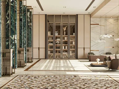 Complexe résidentiel High-rise residential complex with designer finishes by Swiss brand Franck Muller, Dubai Marina, Dubai, UAE