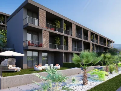 Zespół mieszkaniowy Lake view apartments in a new residential complex with a swimming pool and a fitness center, Bodrum, Turkey