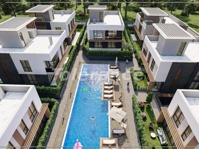  Pueblo de cabañas Modern villas in Altıntaş, Aksu, Antalya — eligible for Turkish citizenship, directly from the developer with installment payments