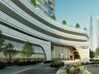 Wohnanlage Society House complex with rooftop terrace, rooftop bar and four gardens with panoramic views of the city centre, Downtown Dubai, Dubai, UAE