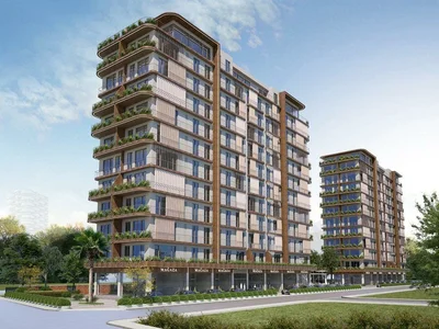 Zespół mieszkaniowy New residence with a garden, a swimming pool and around-the-clock security, Istanbul, Turkey