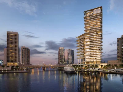 Wohnanlage New high-rise complex of apartments with private swimming pools and panoramic views Vela Viento, Business Bay, Dubai, UAE