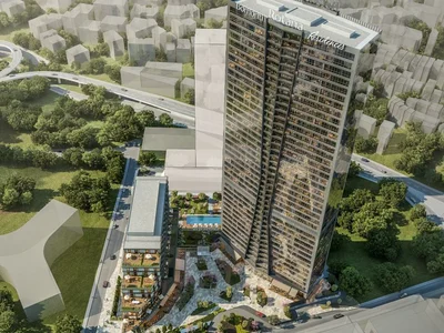 Zespół mieszkaniowy Furnished apartments with views of the Bosphorus and the city, in a building with swimming pool and restaurants, Şişli, Istanbul, Turkey