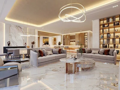 Complexe résidentiel New complex of villas South Bay with lagoons, beaches and a shopping mall, Dubai South, UAE