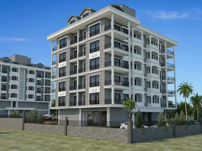 Zespół mieszkaniowy Residential complex with many facilities and services, 200 meters from the beach and promenade, Kargicak, Alanya, Turkey