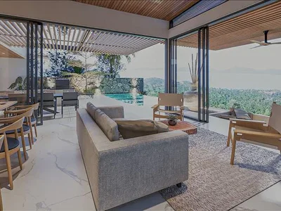 Wohnanlage New complex of villas with swimming pools and picturesque views close to the beaches, Samui, Thailand