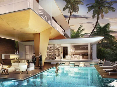 Complexe résidentiel German style villas next to the beach and lagoon, The World Islands, Dubai, UAE
