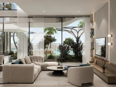 Zespół mieszkaniowy Townhouse in new Reef 1000 Residence with underground gardens, sitting areas and a co-working area, Dubailand, Dubai, UAE