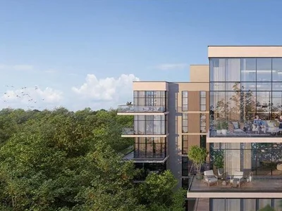 Complejo residencial New large complex Ghaf Woods (Capria) with swimming pools, restaurants and a forest area, Ghaf Woods, Dubai, UAE