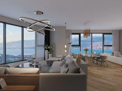 Residential complex New residence with swimming pools, a conference room and around-the-clock security, Izmir, Turkey