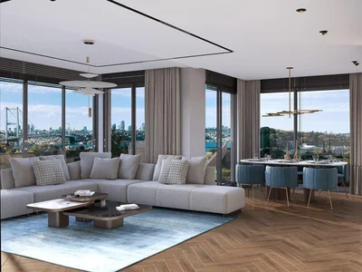 Zespół mieszkaniowy New residence with a swimming pool, a fitness center and views of the Bosphorus, 30 minutes away from the coast, Istanbul, Turkey