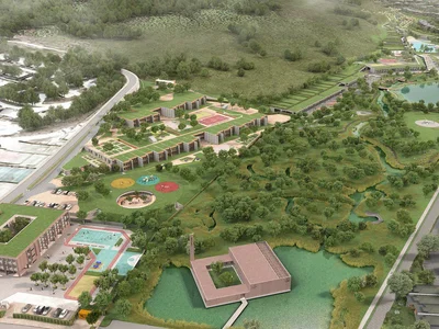 Wohnanlage Villas with swimming pools and sports club, with views of the forest and the Black Sea, Riva, Beykoz, Istanbul, Turkey