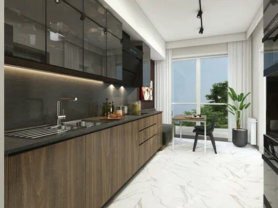 Wohnanlage New residence with a swimming pool and greena reas near metro stations and highways, Istanbul, Turkey