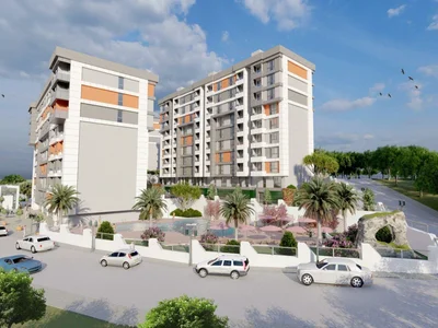 Wohnanlage New residence with parks and a swimming pool close to a metro station, Istanbul, Turkey