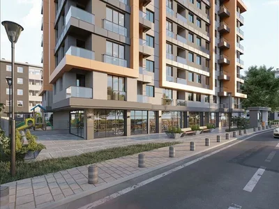 Zespół mieszkaniowy New residence with a green area and picturesque views near the coast, Istanbul, Turkey