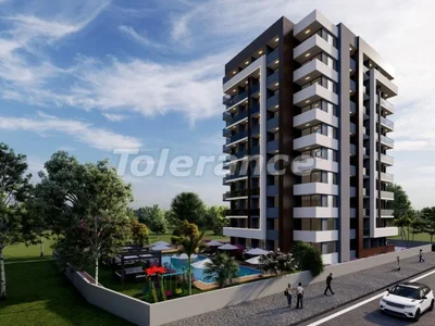 Zespół mieszkaniowy 1+1 apartments from the developer in Erdemli, Mersin with a pool and near the sea 