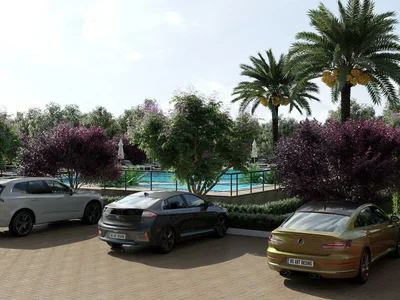 Wohnanlage One bedroom apartments in complex with swimming pool and sports grounds, Mersin, Turkey