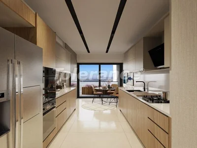 Zespół mieszkaniowy Apartments 2+1, 3+1 in Narlıdere, Izmir with sea views