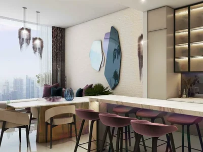 Complejo residencial New high-rise Altitude Residence with swimming pools on the bank of the canal, Business Bay, Dubai, UAE
