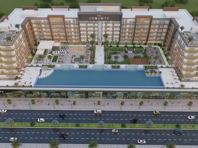 Complejo residencial Investment apartments in The Community at 7% per annum in the heart of the Motor City area, Dubai