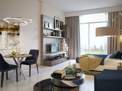 Residential complex New residence Bellavista with parks and tennis courts close to Palm Jumeirah and Dubai Marina, Damac Hills, Dubai, UAE