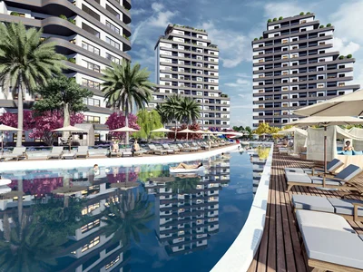 Wohnanlage Residential complex with sports grounds and various amenities, 1.5 km to the sea, Mezitli, Mersin, Turkey