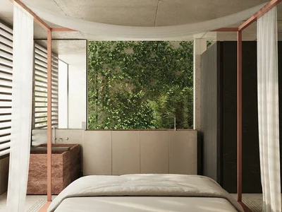 Complexe résidentiel Turnkey apartments with ocean views in a residential complex surrounded by greenery, Uluwatu, South Kuta, Bali, Indonesia