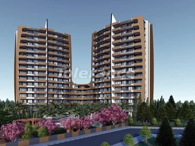 Complejo residencial 2+1 apartments from the developer in Yenişehir , Mersin with a pool