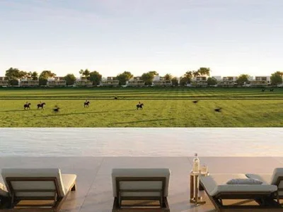Zespół mieszkaniowy New complex of villas with pools and picturesque views Chevalia Fields close to the international airport, Grand Polo Phase 1, Dubai, UAE