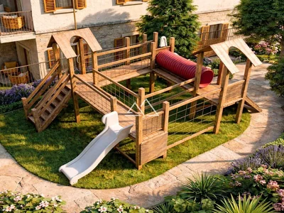 Wohnanlage Modern residential complex in Risan Bay of Kotor