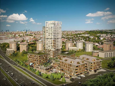 Complexe résidentiel Apartments with a panoramic view in a new residence with a spa area and swimming pools, close to the sea, Istanbul, Turkey