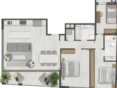 Residential quarter Dernier appartement A vendre dans projet rue kehilat eden kerem atemanim