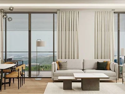 Residential complex New residence with a swimming pool and green areas near the forest, Istanbul, Turkey