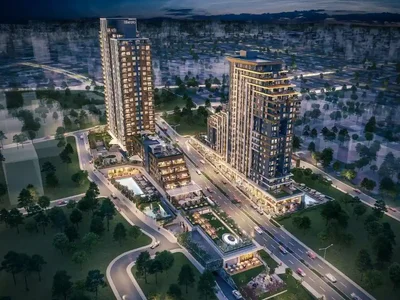 Zespół mieszkaniowy New residence with swimming pools and panoramic views close to the coast, Istanbul, Turkey