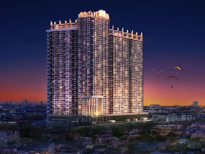 Wohnanlage New high-rise premium residential complex at 500 meters from Jomtien Beach, Pattaya, Thailand