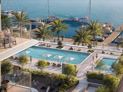 Жилой комплекс Квартиры в новом жилом комплексе Pier Point 1&2 с бассейном и зелёными зонами на первой линии у моря в районе Port Rashid, Дубай