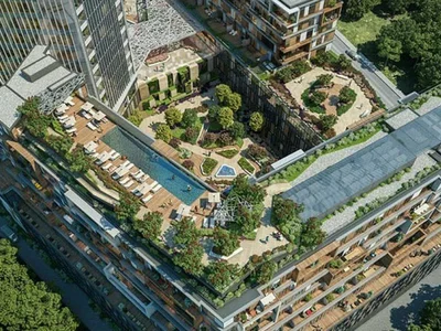 Zespół mieszkaniowy Furnished apartments with views of the Bosphorus and the city, in a building with swimming pool and restaurants, Şişli, Istanbul, Turkey