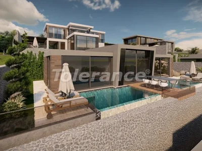 Cottage village Elite detached villas 2+1 in Kalkan, with furniture and appliances, overlooking the sea