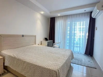Complejo residencial Furnished 1+1 apartment in the Aura Blue complex, 350 meters from the sea.